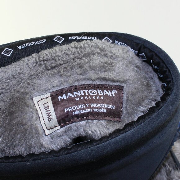 Manitobah Suede Leather Tall Fur Moccasin Boots Women (8 US) - Picture 11 of 11